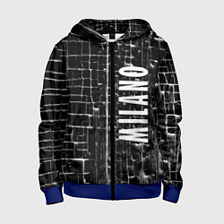 Толстовка на молнии детская Milano - autumn - winter 2025, цвет: 3D-синий