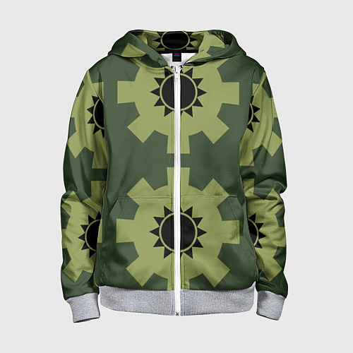 Детская толстовка на молнии Зоро One Piece - Вано / 3D-Меланж – фото 1