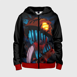 Детская толстовка на молнии Ярость человека бензопилы - Дэнджи