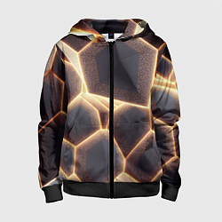 Детская толстовка на молнии Сотовая лава