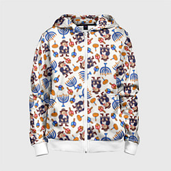 Детская толстовка на молнии Ханука - праздник света