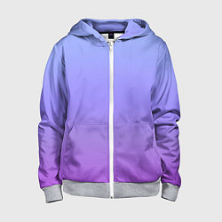 Детская толстовка на молнии Фиолетовый градиент