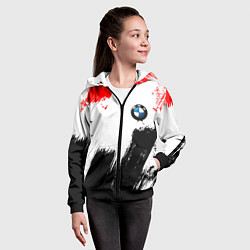 Толстовка на молнии детская BMW art, цвет: 3D-черный — фото 2