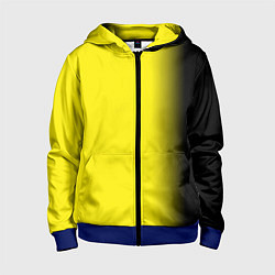 Детская толстовка на молнии И черный и желтый