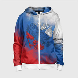 Детская толстовка на молнии Триколор градиент