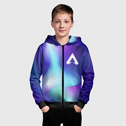 Толстовка на молнии детская Apex Legends northern cold, цвет: 3D-черный — фото 2