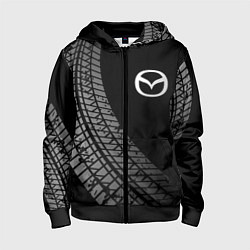 Детская толстовка на молнии Mazda tire tracks