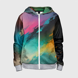 Детская толстовка на молнии Абстрактный туман