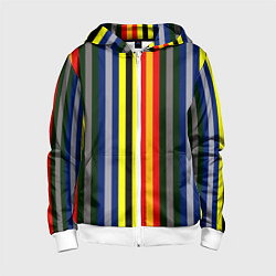 Детская толстовка на молнии Полосы школа чародейства и волшебства