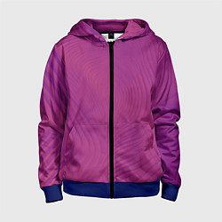 Толстовка на молнии детская Фантазия в пурпурном, цвет: 3D-синий