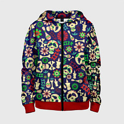 Детская толстовка на молнии Мексиканский карнавал - Carnaval Mexicano