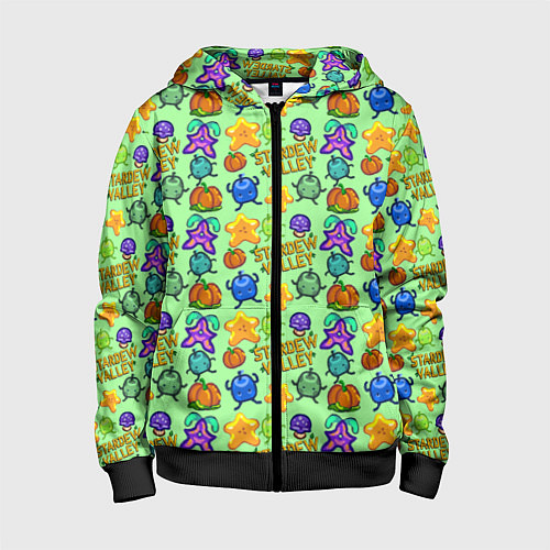 Детская толстовка на молнии Джунимо из Стардью / 3D-Черный – фото 1