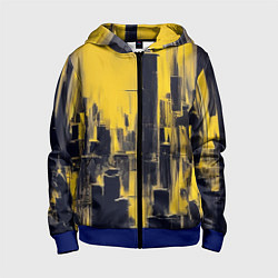 Детская толстовка на молнии Большой нарисованный город