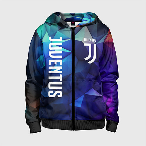 Детская толстовка на молнии Juventus logo blue / 3D-Черный – фото 1