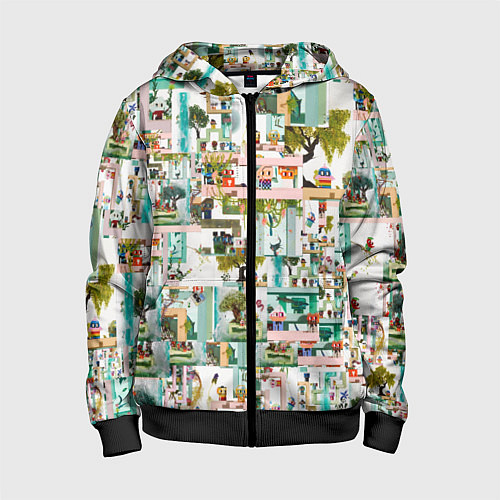 Детская толстовка на молнии NFTcity / 3D-Черный – фото 1