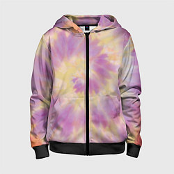 Детская толстовка на молнии Tie-Dye дизайн