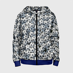 Детская толстовка на молнии Узор с мячиками