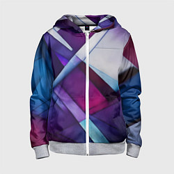Толстовка на молнии детская Геометрическая абстракция - нейросеть, цвет: 3D-меланж