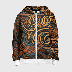 Детская толстовка на молнии Узор в викингском стиле