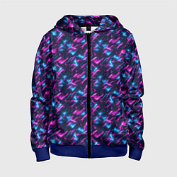 Детская толстовка на молнии Неоновый бум