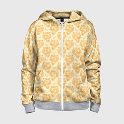 Детская толстовка на молнии Рычания тигра