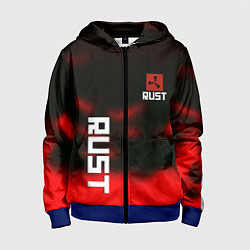 Детская толстовка на молнии Rust the game colors