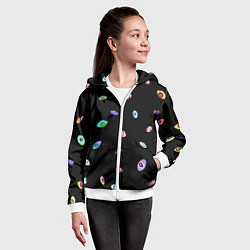 Толстовка на молнии детская Kaufmo Abstracted The Amazing Digital Circus, цвет: 3D-белый — фото 2