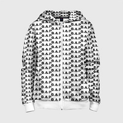 Толстовка на молнии детская BAP kpop steel pattern, цвет: 3D-белый