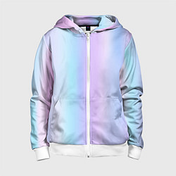 Детская толстовка на молнии Градиент матовый светлый