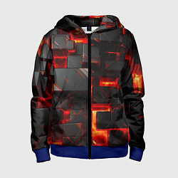 Детская толстовка на молнии Неоновые квадратики