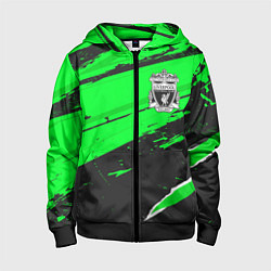 Детская толстовка на молнии Liverpool sport green