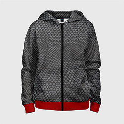 Детская толстовка на молнии Текстура змеиная кожа