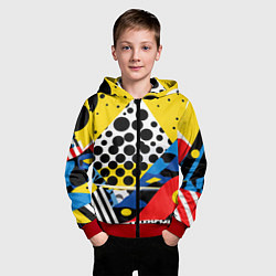 Толстовка на молнии детская Путь в неизведанное, цвет: 3D-красный — фото 2