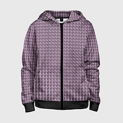 Детская толстовка на молнии Тёмно-красный полосы узоры