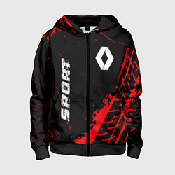 Детская толстовка на молнии Renault red sport tires