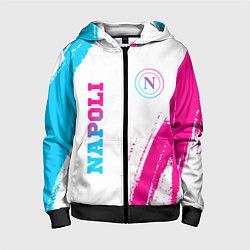 Детская толстовка на молнии Napoli neon gradient style вертикально