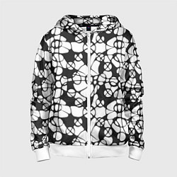 Детская толстовка на молнии Абстрактный узор из кругов и овалов