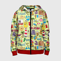 Детская толстовка на молнии Vacation travel