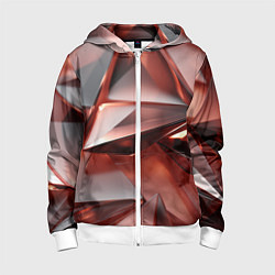 Детская толстовка на молнии Рубиновые пирамидки