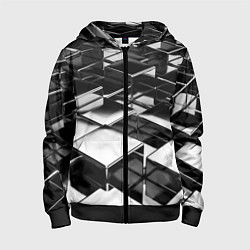 Детская толстовка на молнии Хромированная абстракция