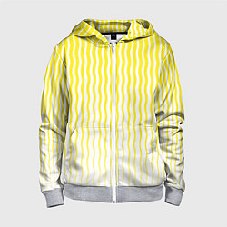 Детская толстовка на молнии Вертикальные волнистые линии