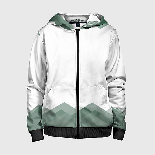Детская толстовка на молнии Wild bike / 3D-Черный – фото 1