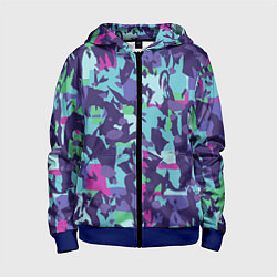 Детская толстовка на молнии Абстрактный фон со спортивным узором