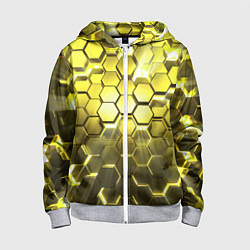 Детская толстовка на молнии Золотые соты