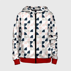 Детская толстовка на молнии Узор полукруг