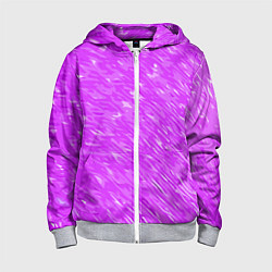 Детская толстовка на молнии Фиолетово-белые мазки