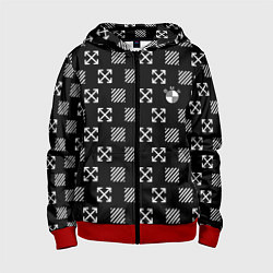 Детская толстовка на молнии BMW pattern