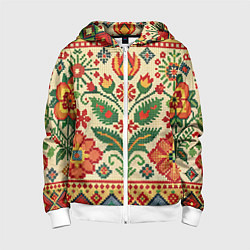 Детская толстовка на молнии Славянский узор и орнамент