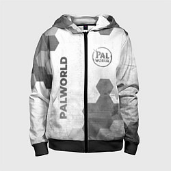 Детская толстовка на молнии Palworld - white gradient вертикально