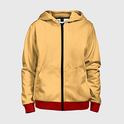 Детская толстовка на молнии Эмоция радости - желтый